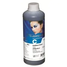 Encre de sublimation cyan pour Epson DX4, DX5, EcoTank. Sublinova Smart (bouteille de 1 litre)