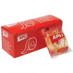 Cinta adhesiva transparente 15mm x 33mts. 1ud. Apli