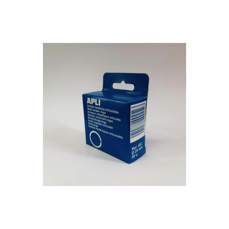 APLI Anillas Metálicas 25mm diam. 20 uds.