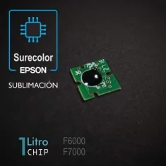 CHIP 1 Litro para plóters Epson Surecolor F6000, F7000, F6200, F7200, F9200 AMARILLO