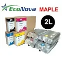 Sac 2L Encre compatible Mimaki SS21 et Mimaki BS4, EcoNova MAPLE by InkTec, NOIR