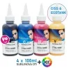 Pack 4 couleurs de sublimation pour CISS. Profil Sublinova Smart + ICC