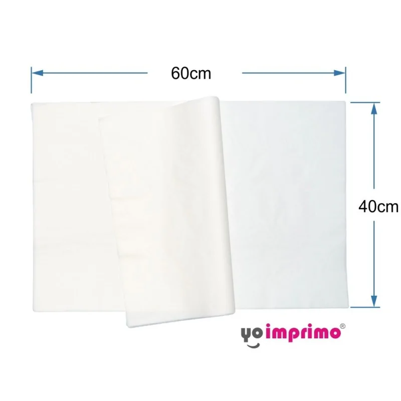 10 x Papel protetor siliconizado para Placa de Transferência de Sublimação, têxtil e vinil, 40cm x 60cm.