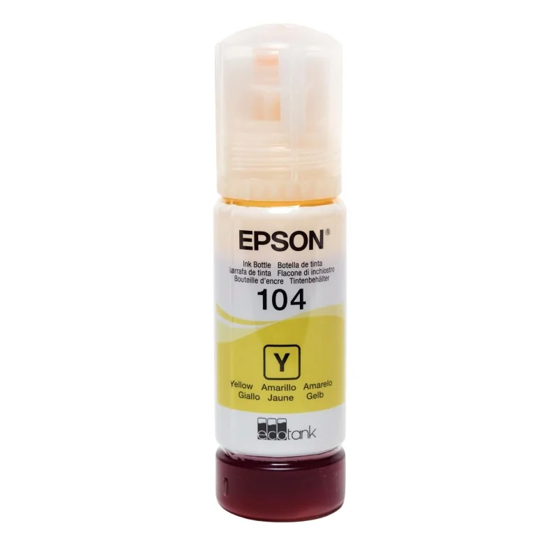Tinta amarela Epson Ecotank 104 (garrafa de 65ml)