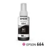 1 Garrafa de tinta Epson 664 preta original para EcoTank