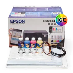 Impresora de Sublimación A4 (con escáner) Epson Ecotank y tintas Sublinova Smart con perfil ICC
