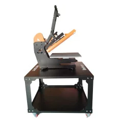 Mesa com rodas para prensas térmicas e máquinas (98cm x 88cm)