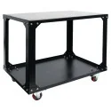 Mesa com rodas para prensas térmicas e máquinas (98cm x 88cm)