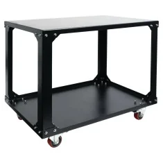 Mesa com rodas para prensas térmicas e máquinas (98cm x 88cm)