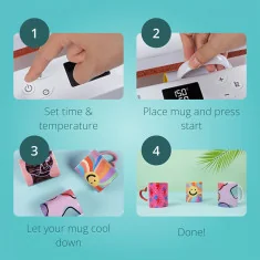 Prensa térmica automática para copos e garrafas LokLik Auto Tumbler